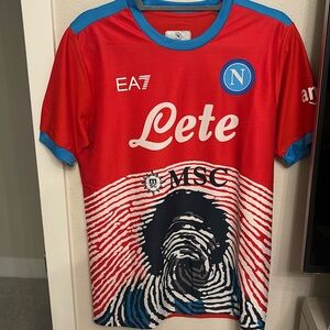 2021-22 Maradona Rossa Jersey S and L limited edition